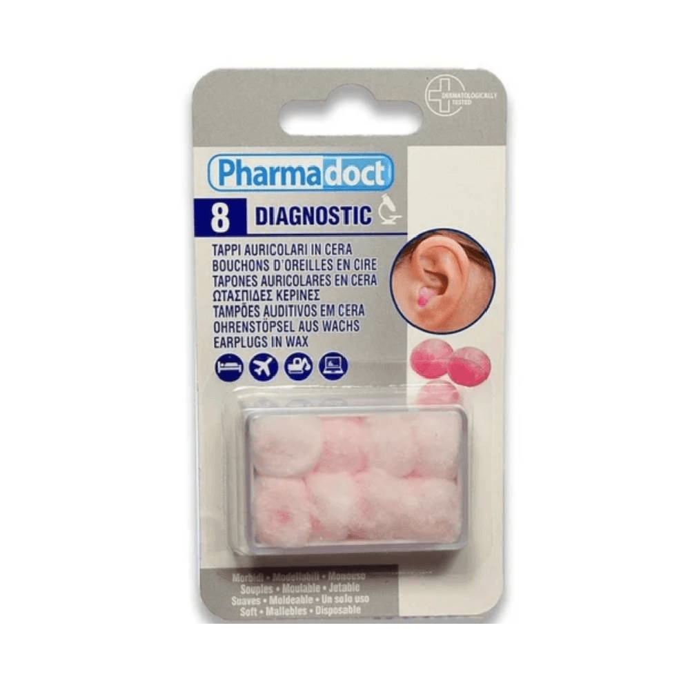 Pharmadoct Wax Earplugs 8Pcs