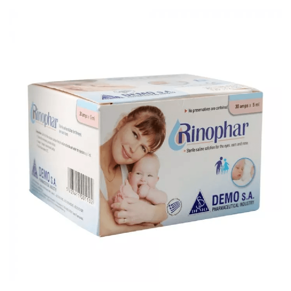 Rinophar Sterile Saline Solution Ampoules 30's