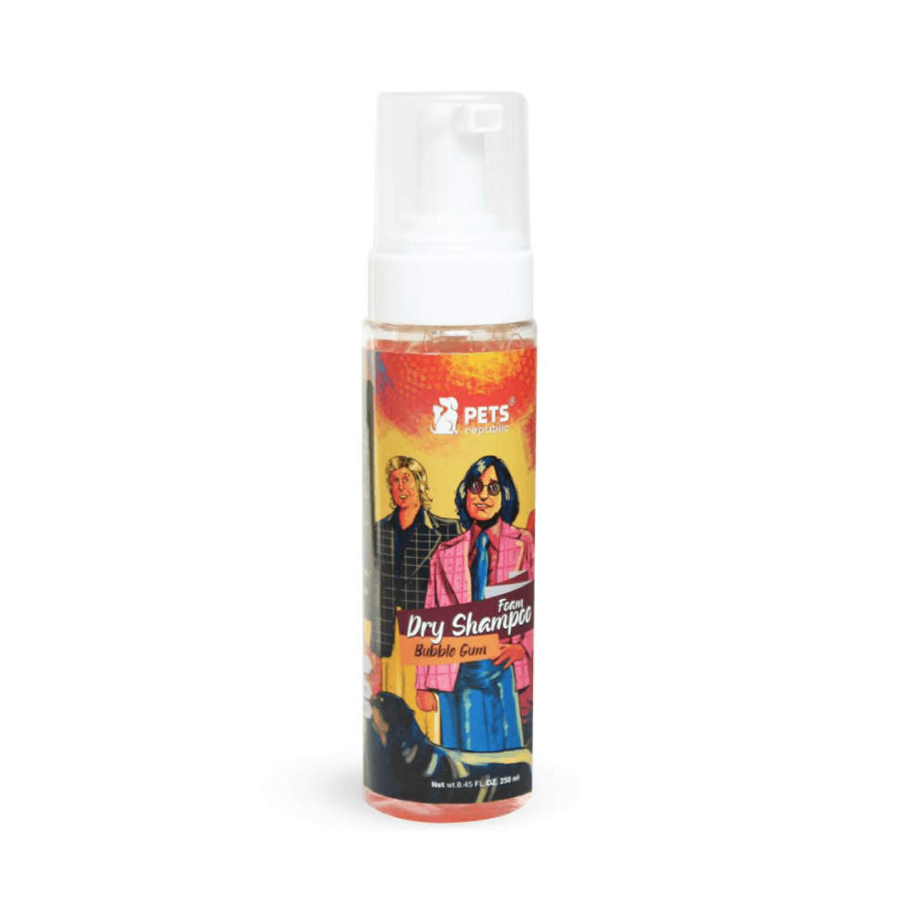 Pets Republic Foam Dry Shampoo Bubble Gum For Dogs & Cats 250ml