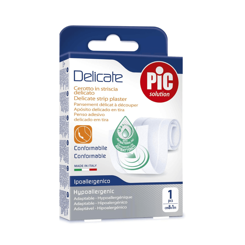 Pic Delicate White Strip Plaster  8cm x 0.5m 1's (Ref-02024019)