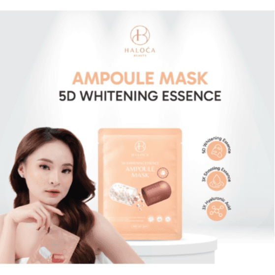 Haloca 5D whitening essence ampoule mask 25ml