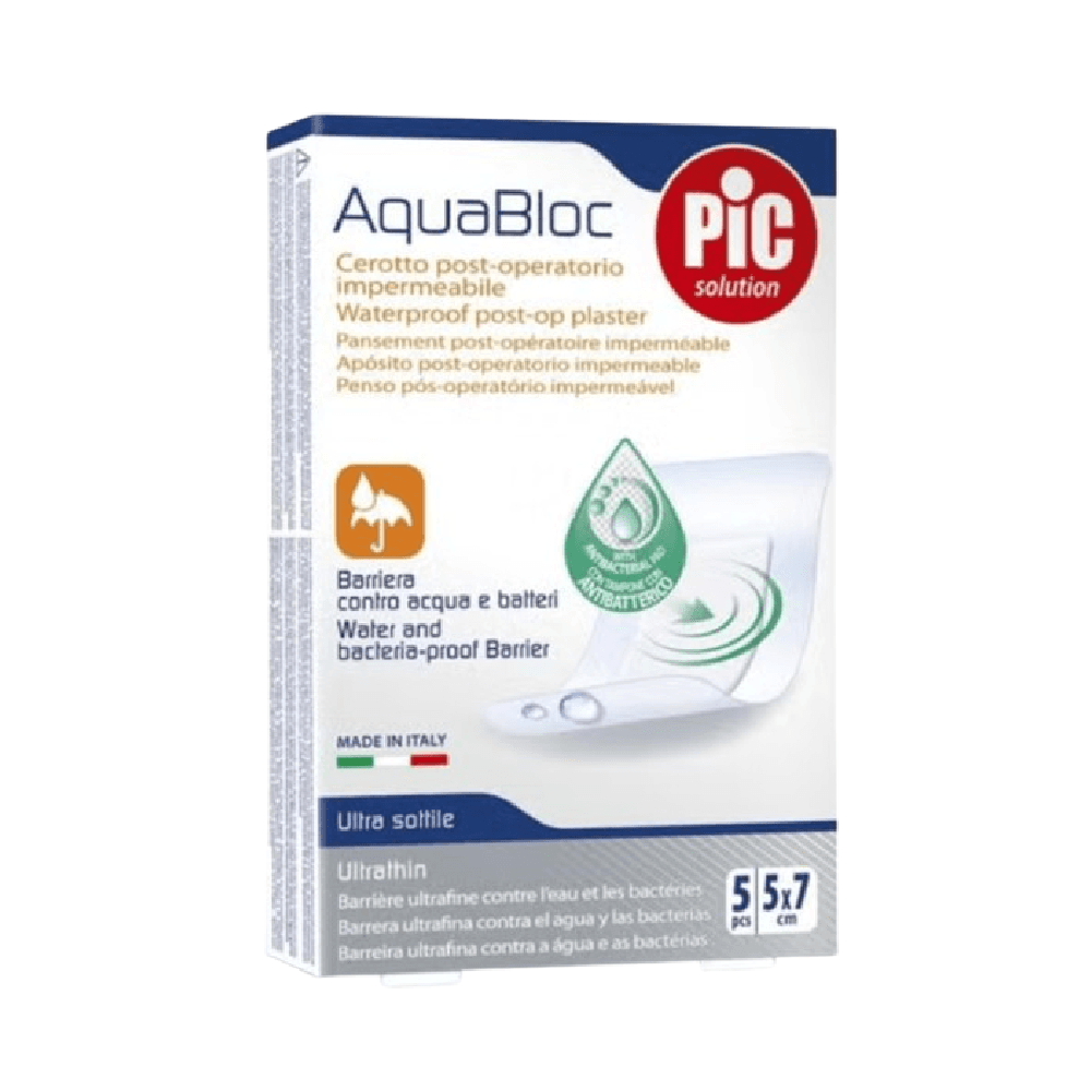 Pic Aquabloc Post-op Plaster WaterProof 5x7cm - 5Pcs (Ref-02026008)