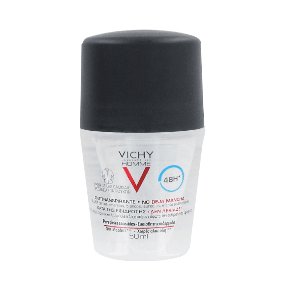 Vichy 48 Hour Anti-Perspirant Anti-Stains Deodorant Roll On 50ml
