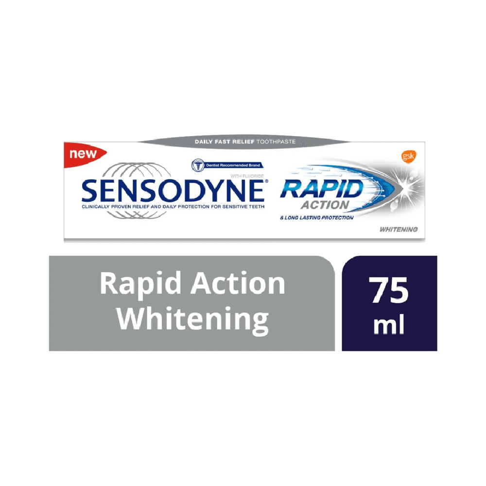 Sensodyne Rapid Action Whitening Toothpaste 75ml