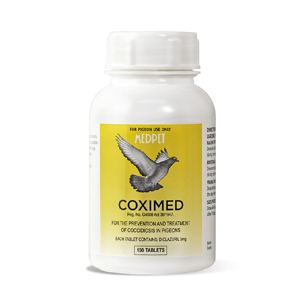 Coximed Pigeons & Raptors 100 tablets - Medpet