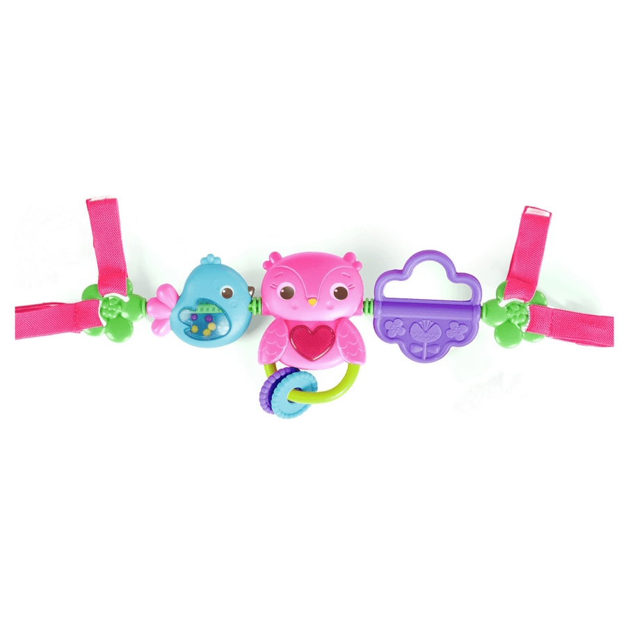 Bright Starts Busy Birdies Carrier Toy Bar Take Along Toy Owl