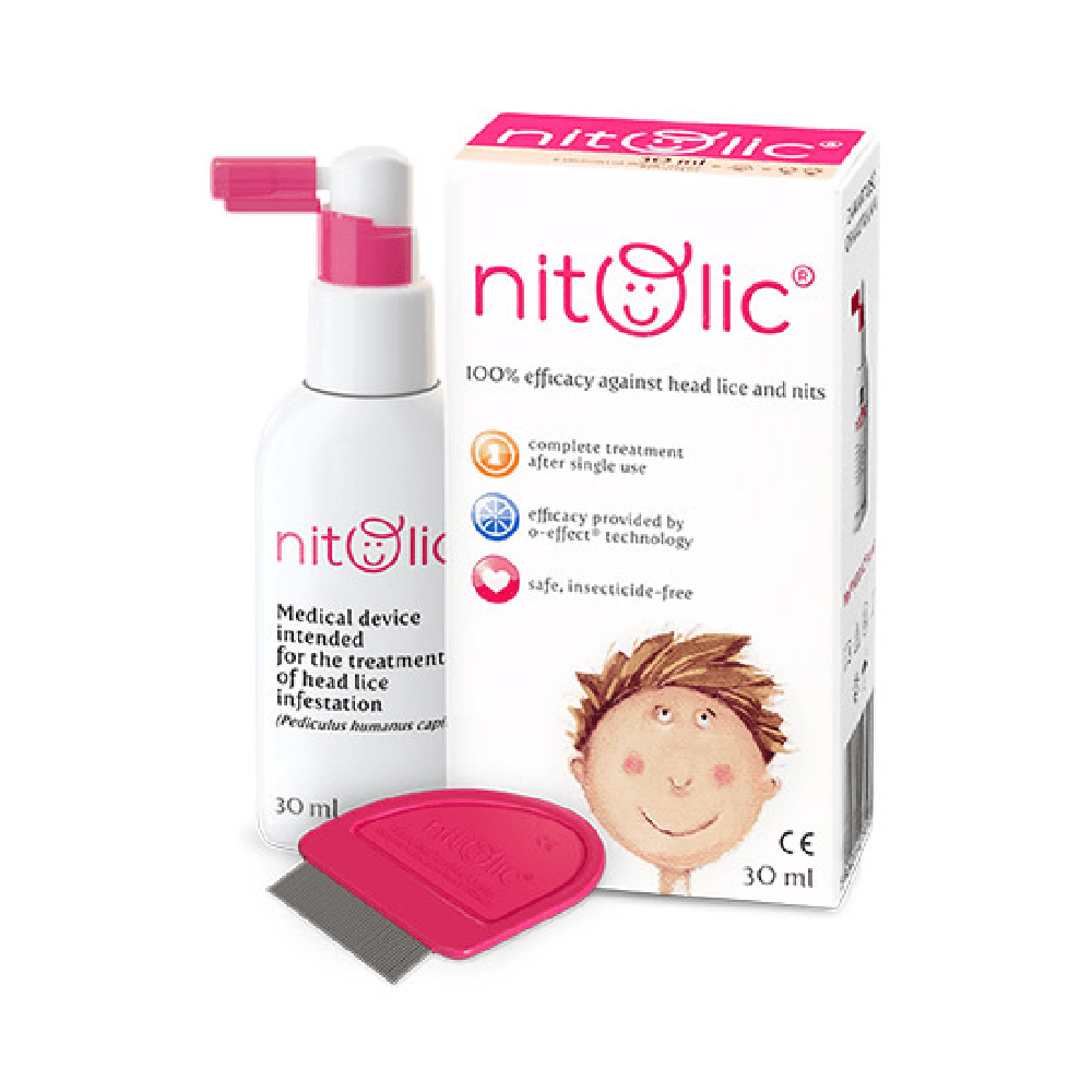 Nitolic Head Lice Solution With Comb 50ml