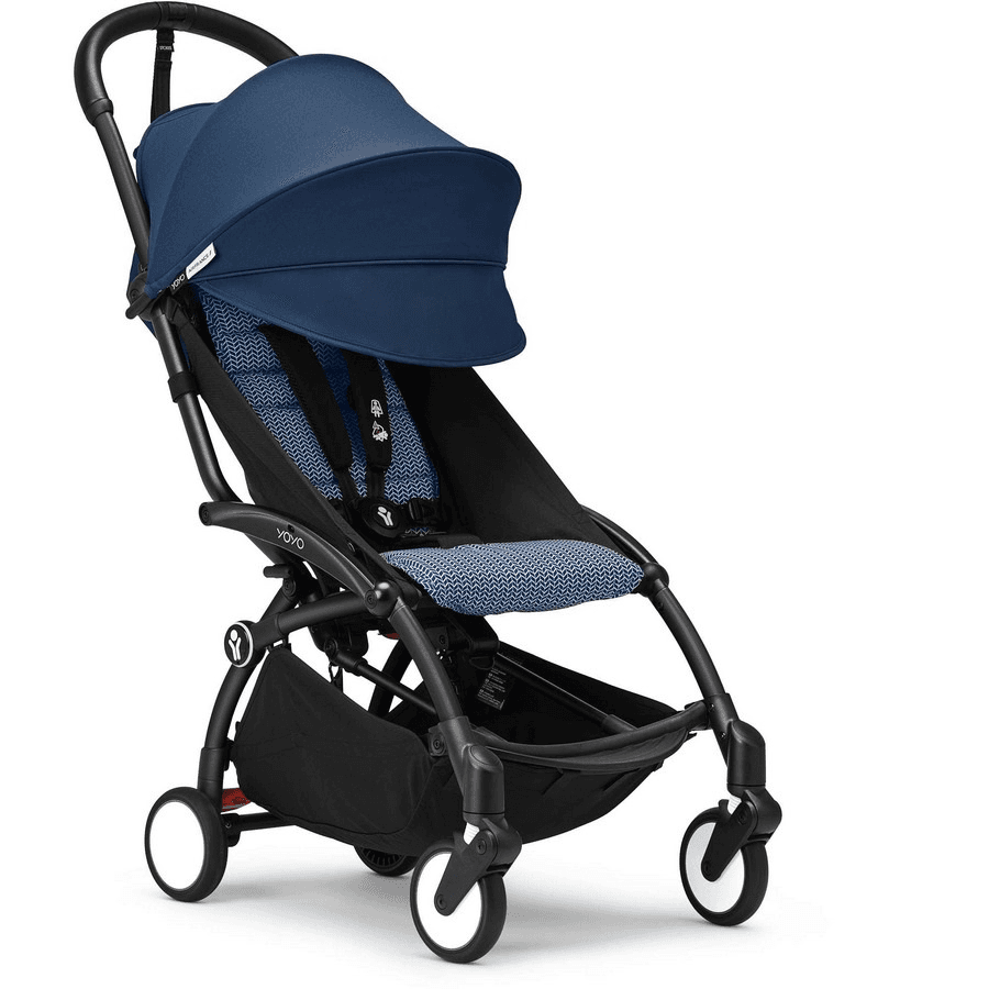 Stokke Yoyo3 6+ Stroller - Black Frame With Color Pack 6+ (Air France Blue)