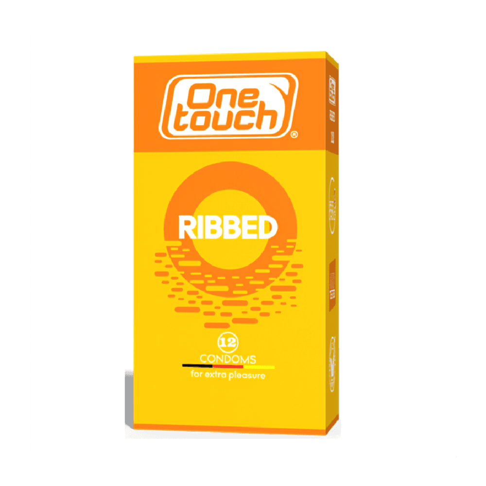 One Touch Ribbed Condoms 12Pcs 