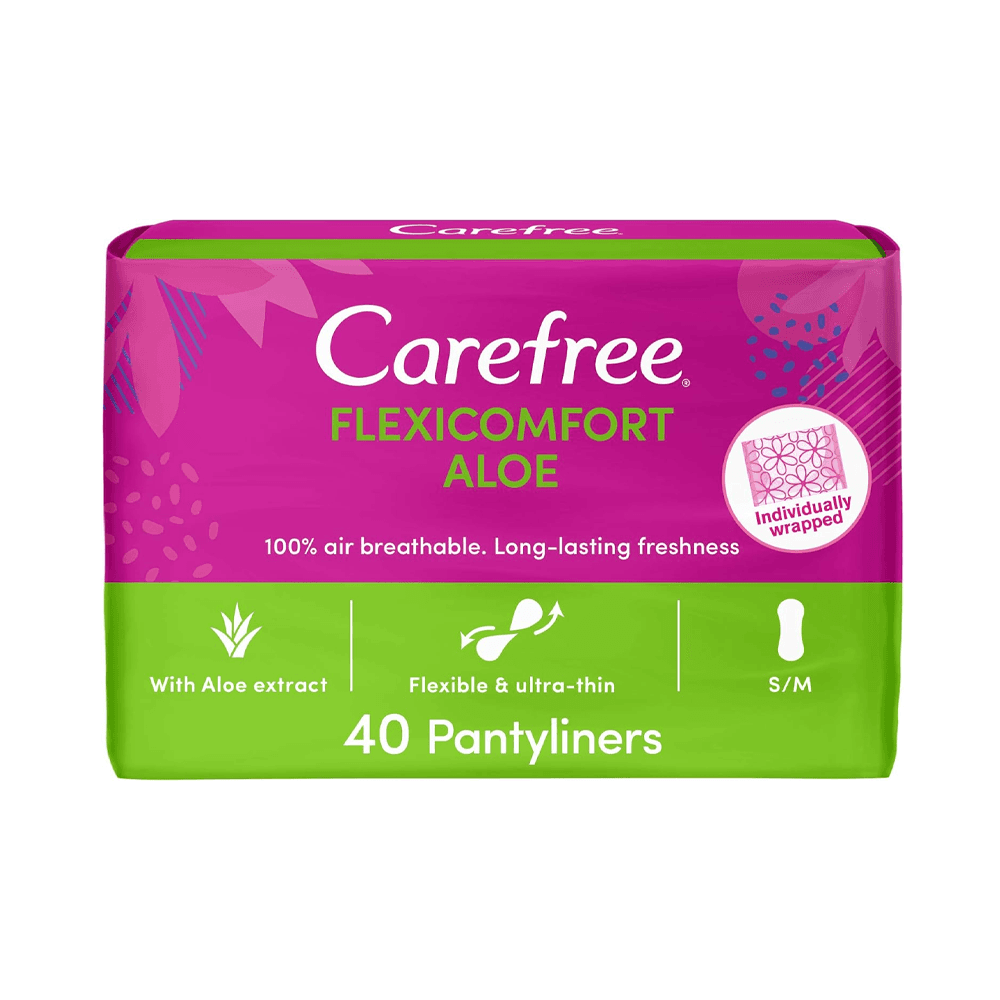 Carefree Flexi Comfort Aloe Vera Panty Liners 40Pcs