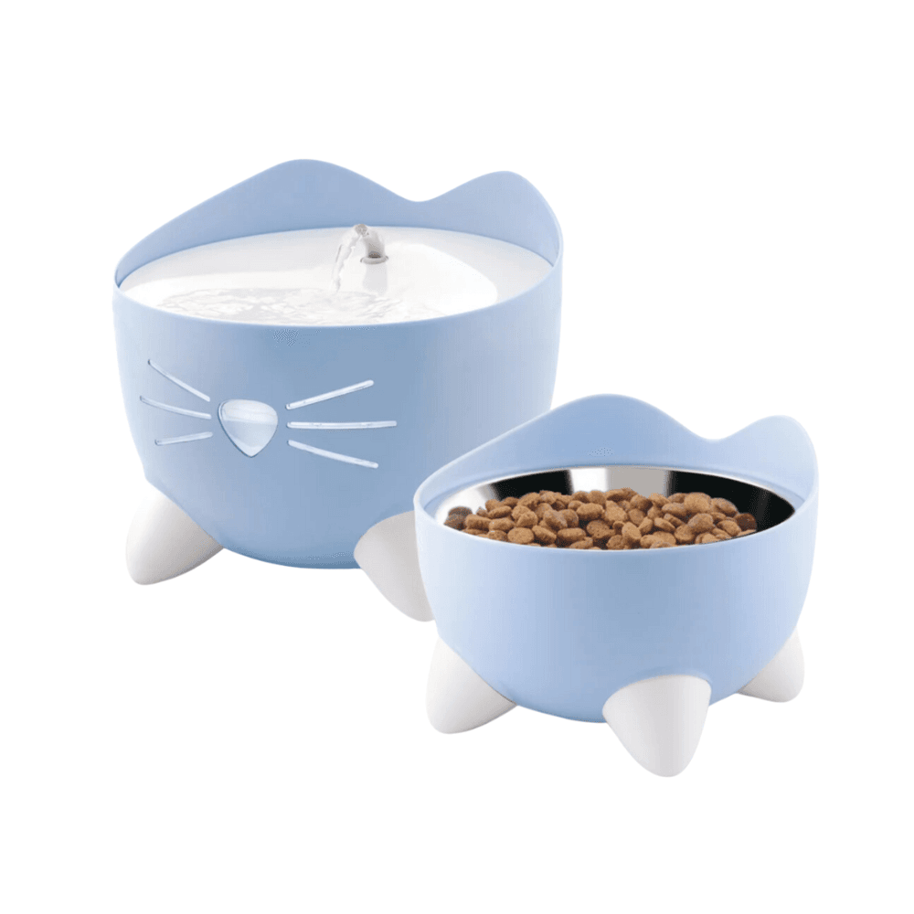 CatIt Pixi Drinking Fountain Combo Pack for Cats Blue
