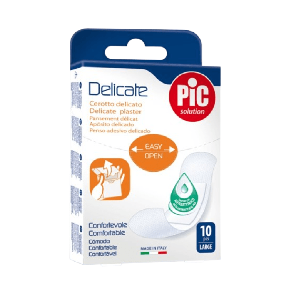 Pic Delicate Plaster With Antibacterial Pad Large 10's (ref-02024011)