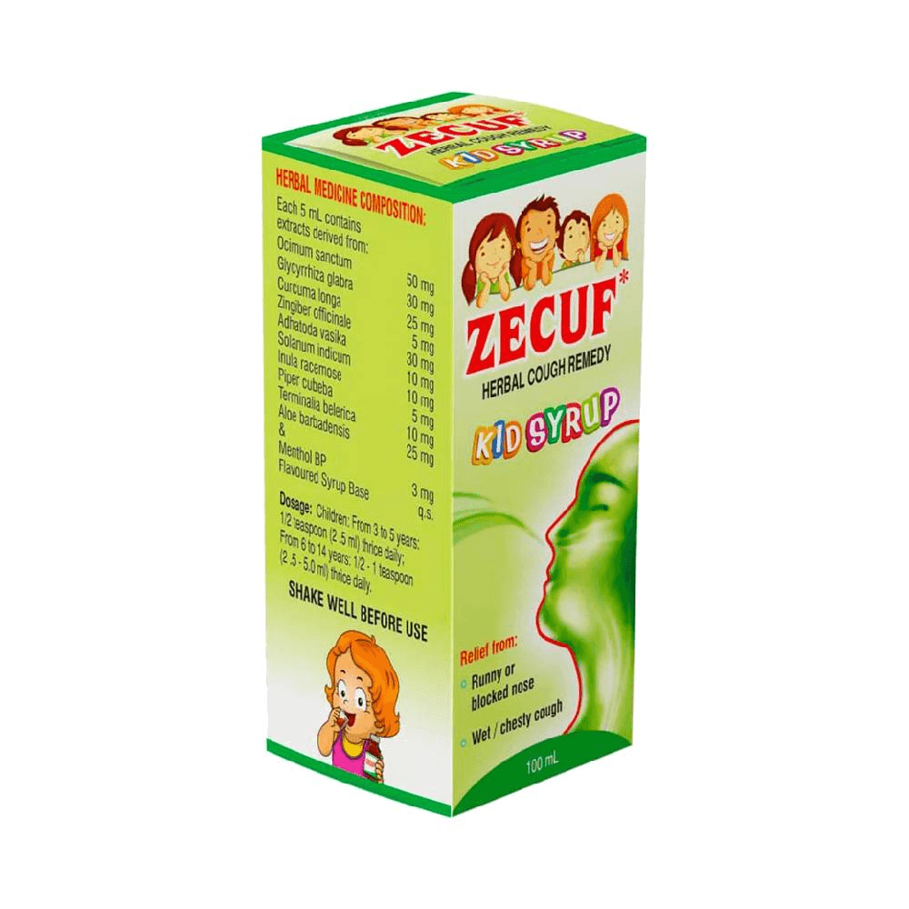 Zecuf Kids Herbal Syrup 100Ml