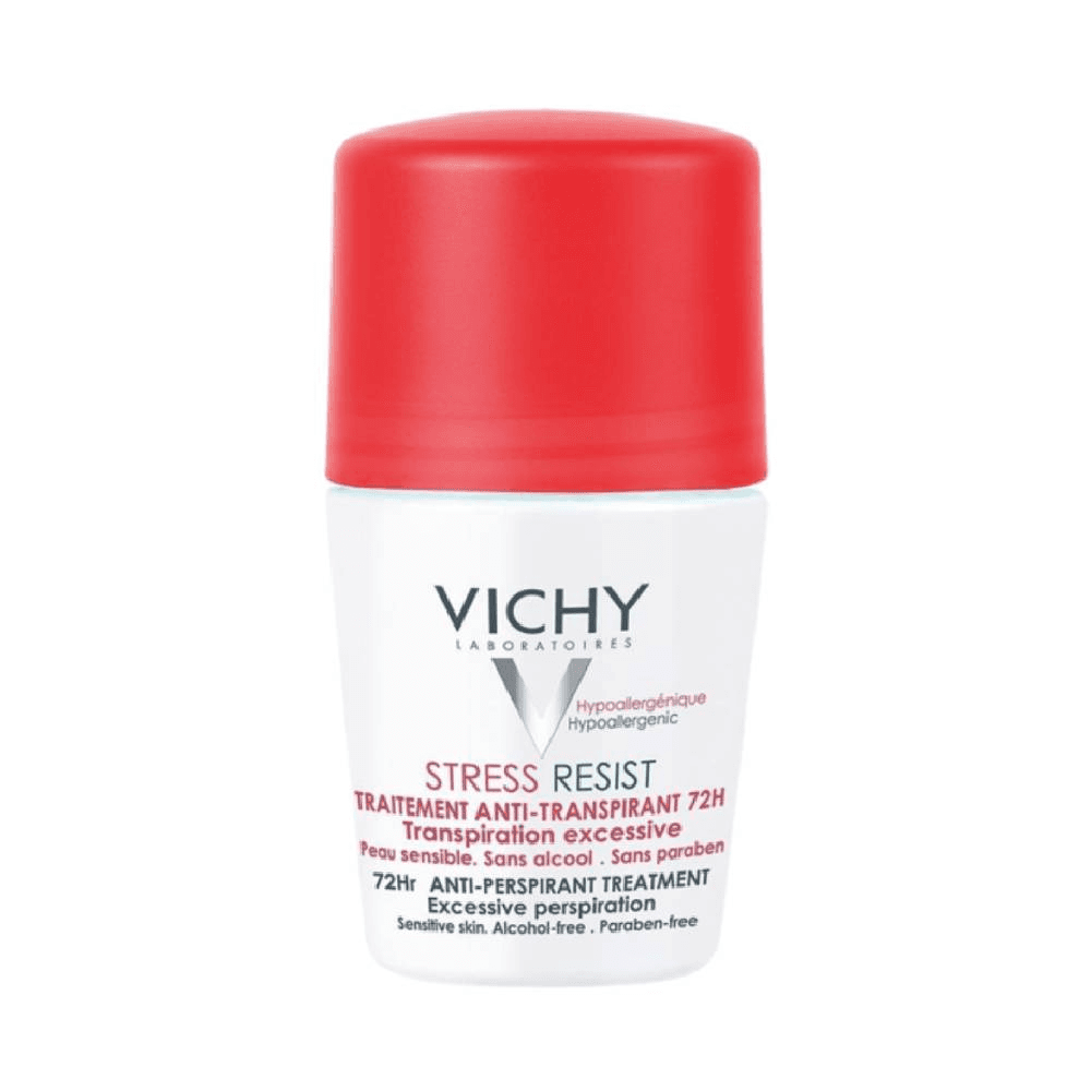 Vichy Stress Resist Deodorant 72 Hour Roll On 50ml Red