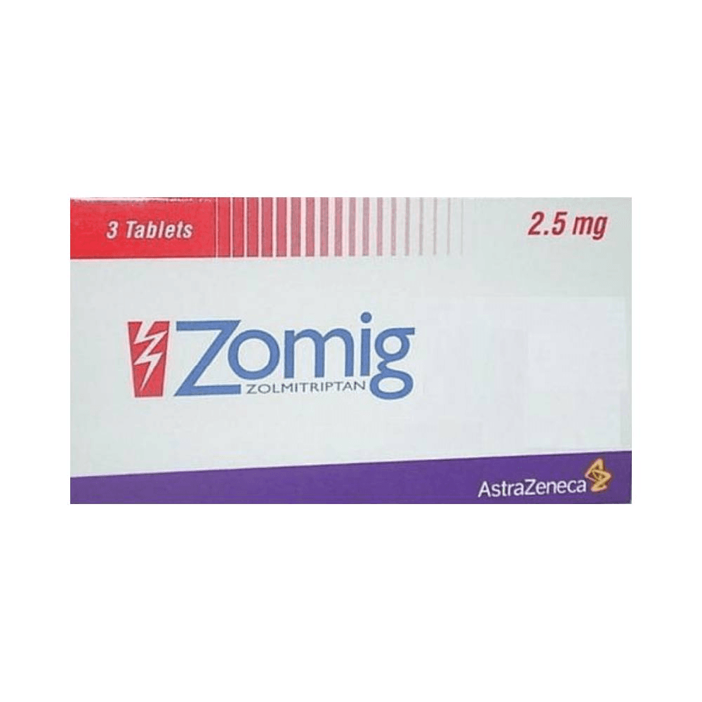 Zomig 2.5Mg Tablet - 3'S