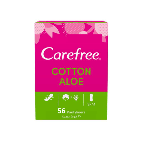 Carefree Cotton Aloe Panty Liners 56Pcs