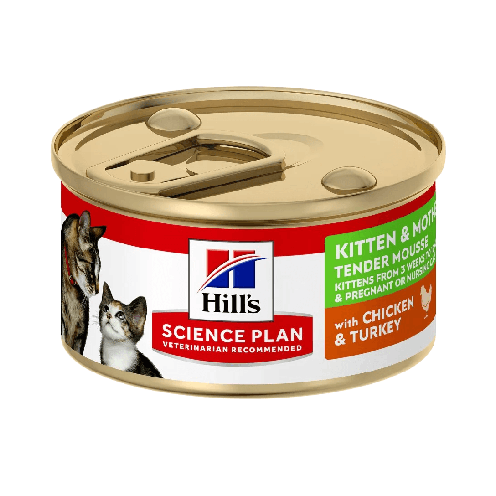 Hill’s Science Plan Kitten & Mother Tender Mousse With Chicken & Turkey Cat Wet Food