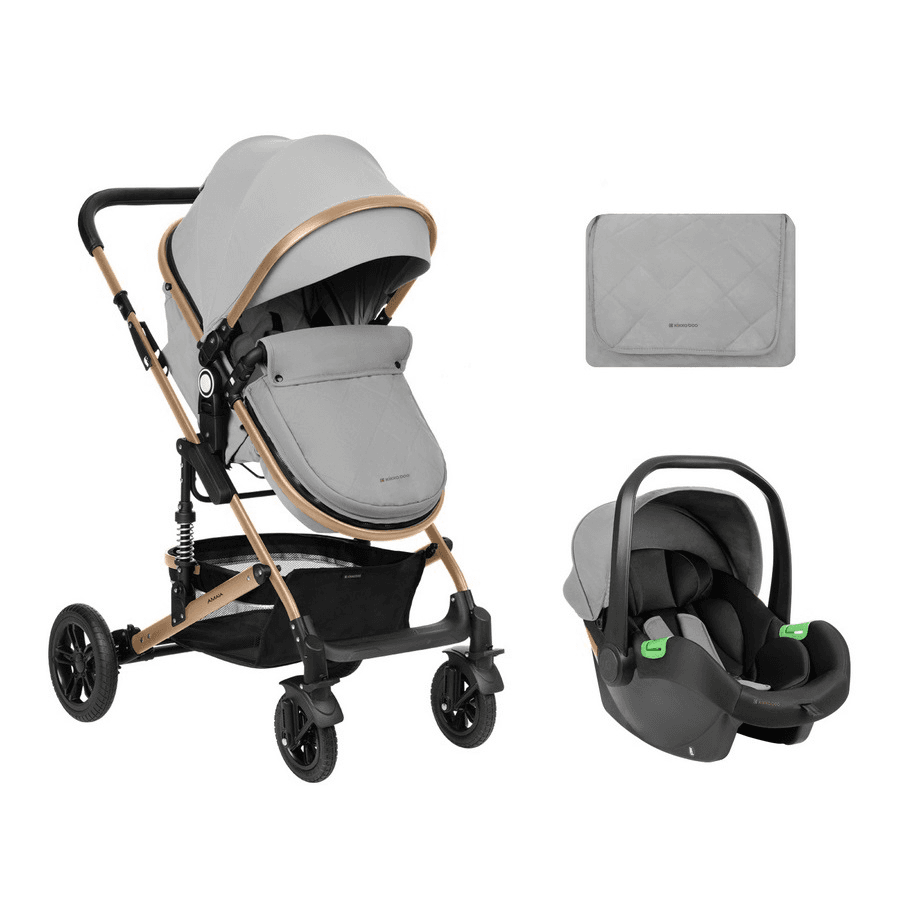 Kikkaboo Stroller 3In1 Transf. Seat Amaia (Light Grey) 2024