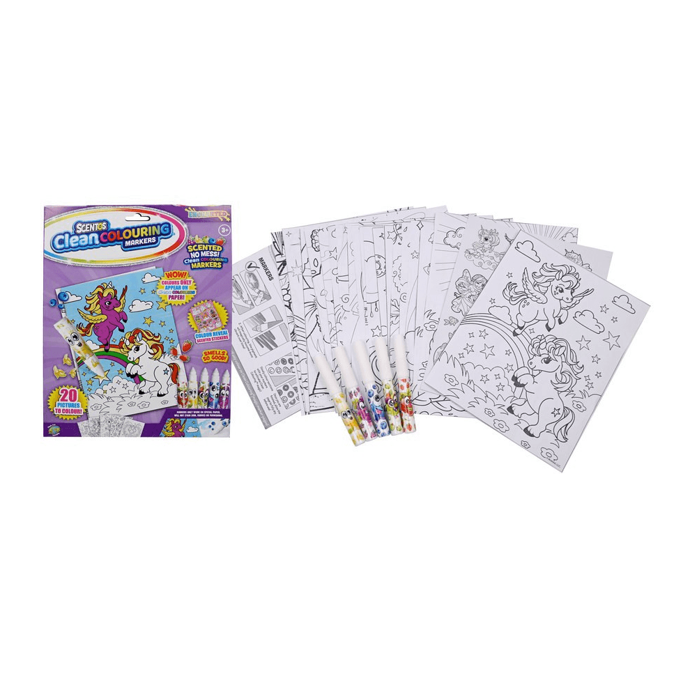 Scentos Clean Colouring Markers - Enchanted