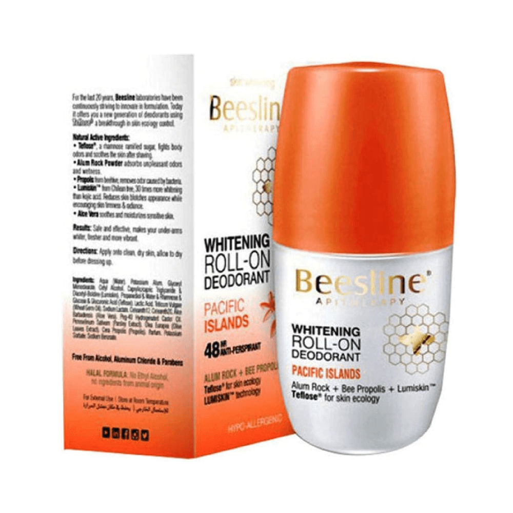 Beesline Pacific Islands Whitening Roll-On Deodorant 50ml
