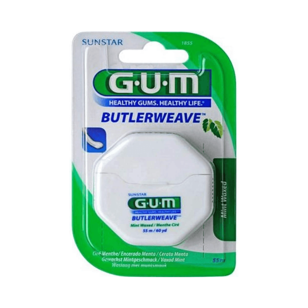 Gum 1855 Butlerweave Mint Waxed Floss 