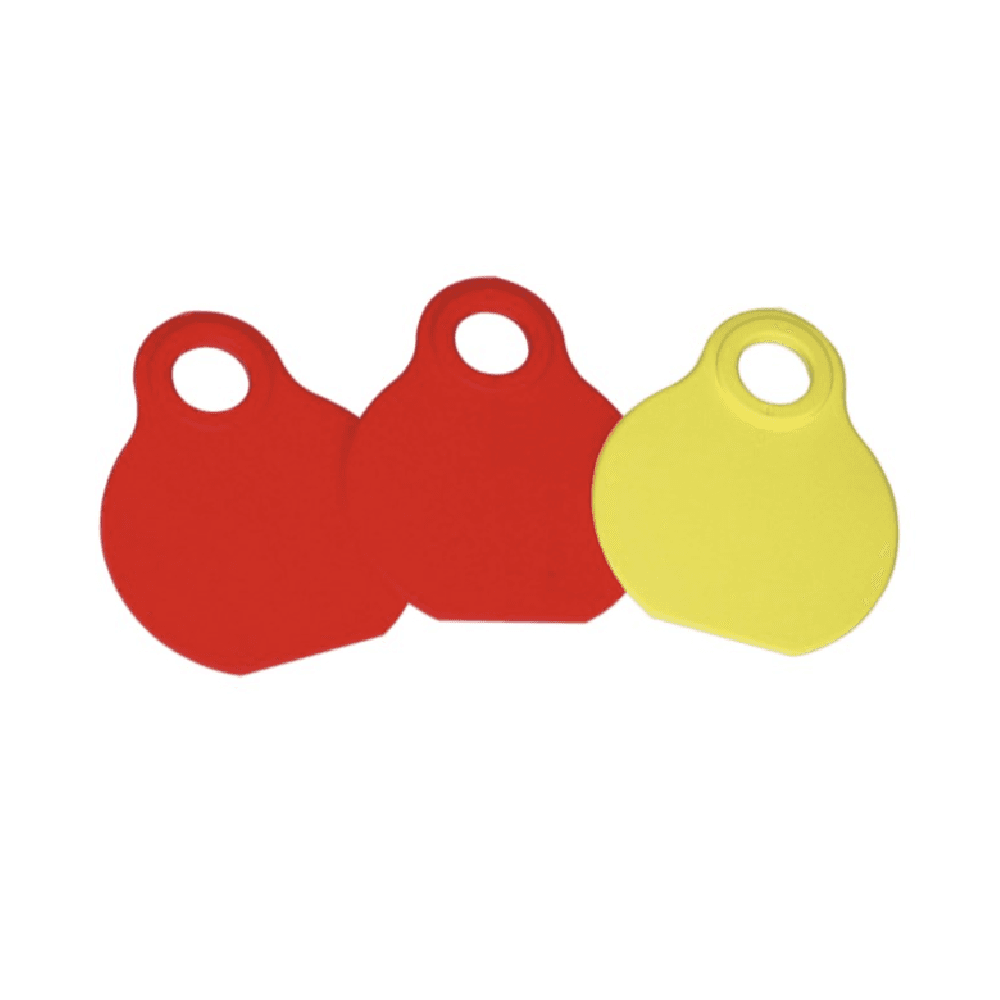 Small plus Neck Tag, Blanc Yellow 25Pcs
