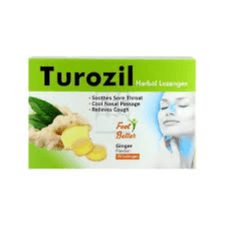 Turozil Ginger Flavour Lozenges 24'S