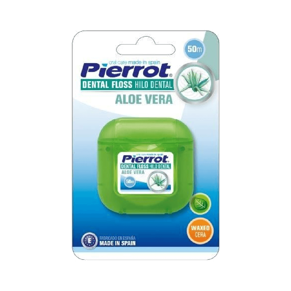 Pierrot Aloe Vera Mint Waxed Dental Floss 50m