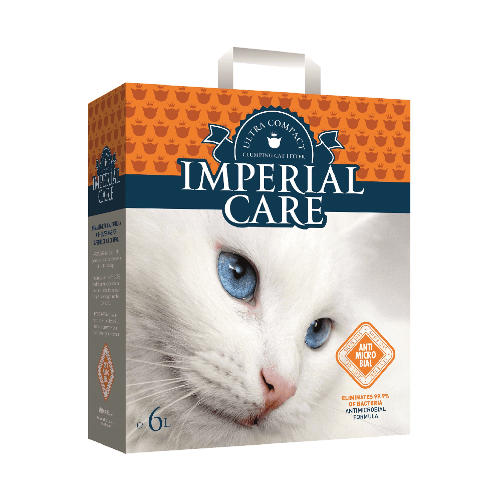 Imperial Care Premium Clumping Cat Litter - Ultra Compact Granulation - With Silver Ions 6L