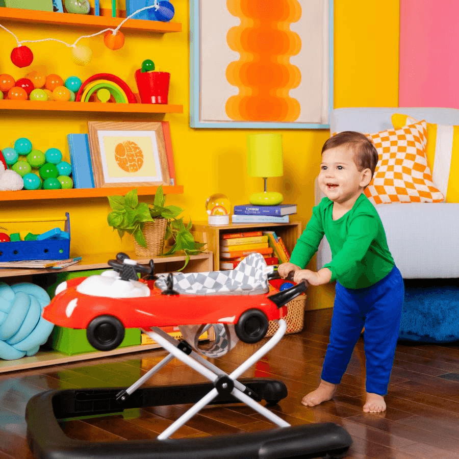 Bright Starts Little Speedster 3-In-1 Car Walker – Red Racer