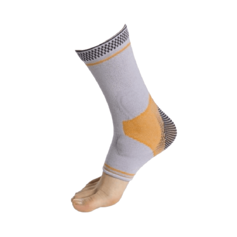 SuperOrtho A9-017 Active Elastic Gel Pad Grey Ankle Support Size XL
