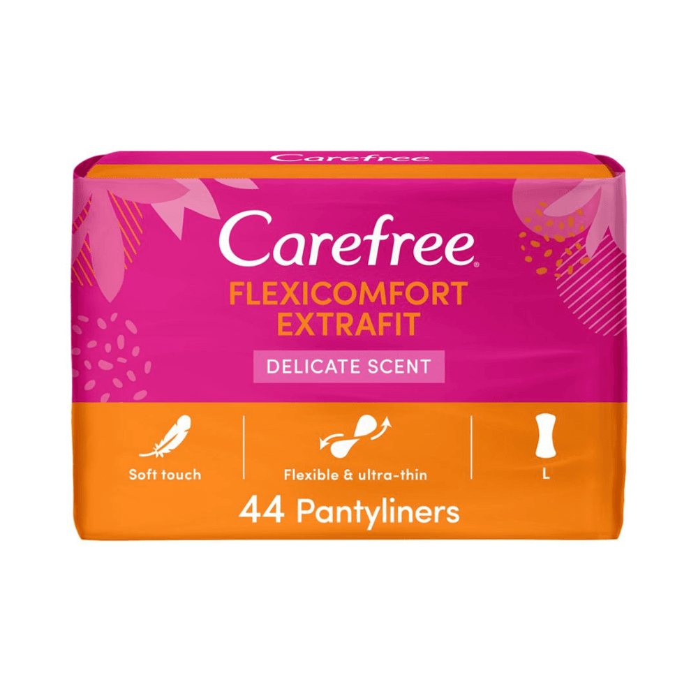Carefree Flexi Comfort Extra Fit Panty Liners 44Pcs