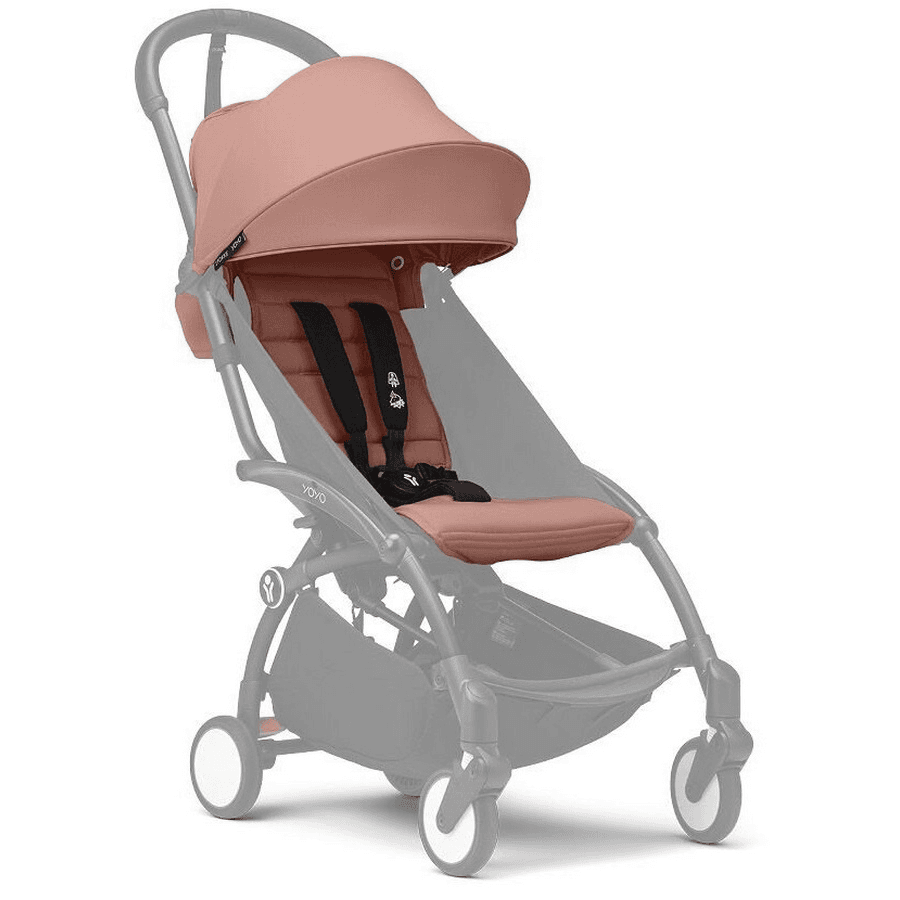 Stokke Yoyo3 6+ Stroller - Black Frame With Color Pack 6+ (Ginger)