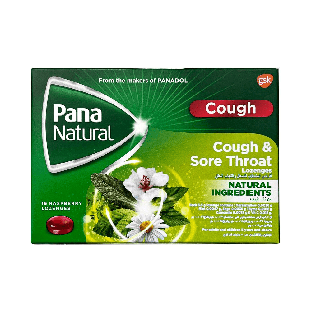 Pana Natural Raspberry Lozenges -16's