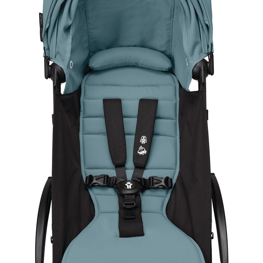 Stokke Yoyo3 6+ Stroller - Black Frame With Color Pack 6+ (Aqua)