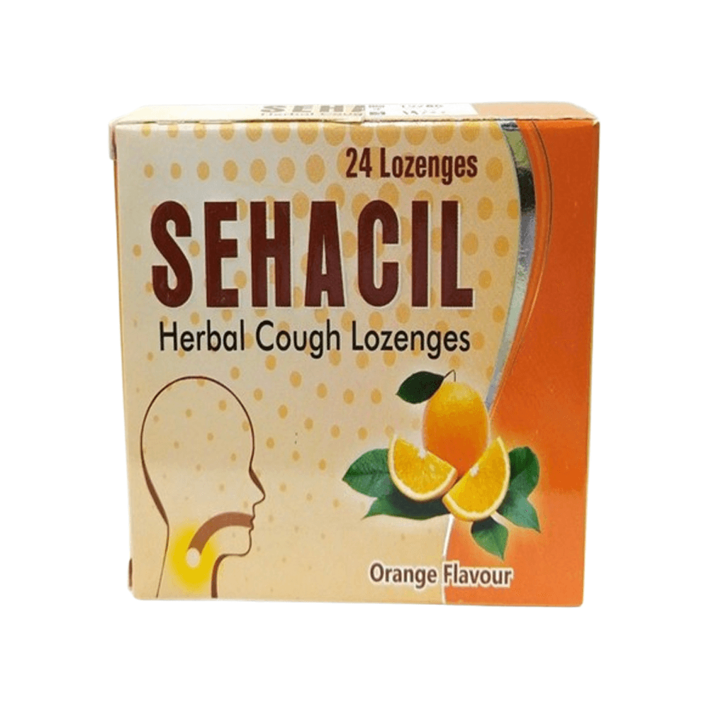 Sehacil Herbal Cough Lozenges - Orange 24's