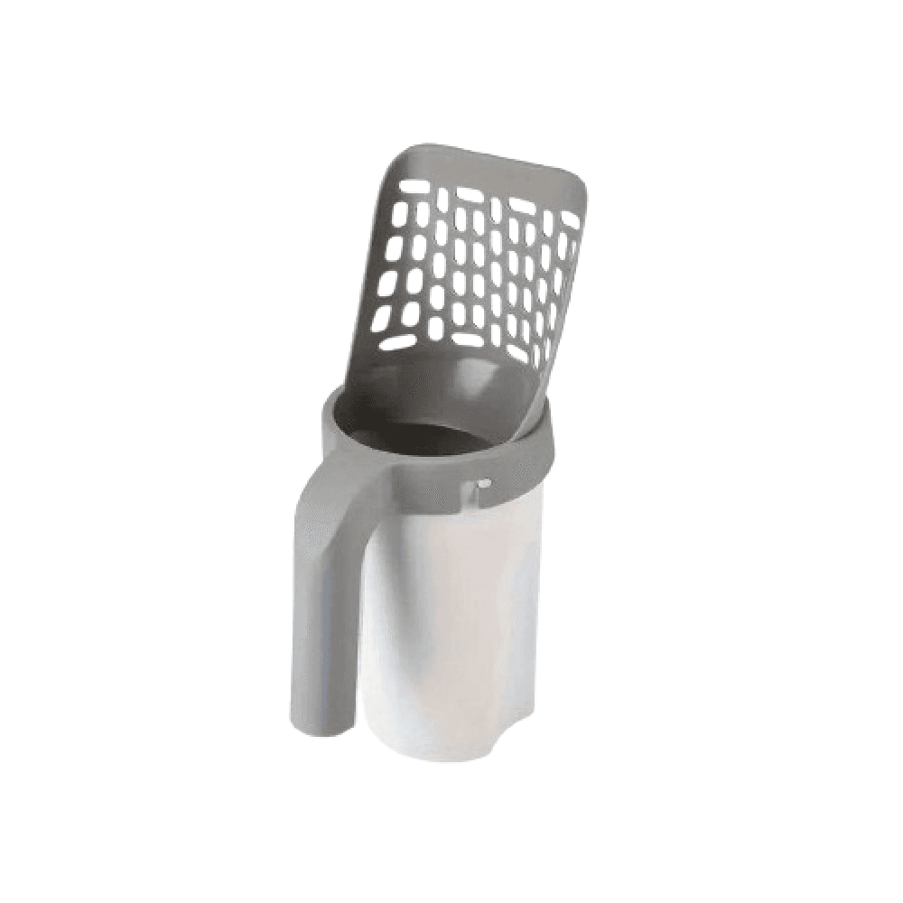 Cat litter cleaning scoop with rubbish