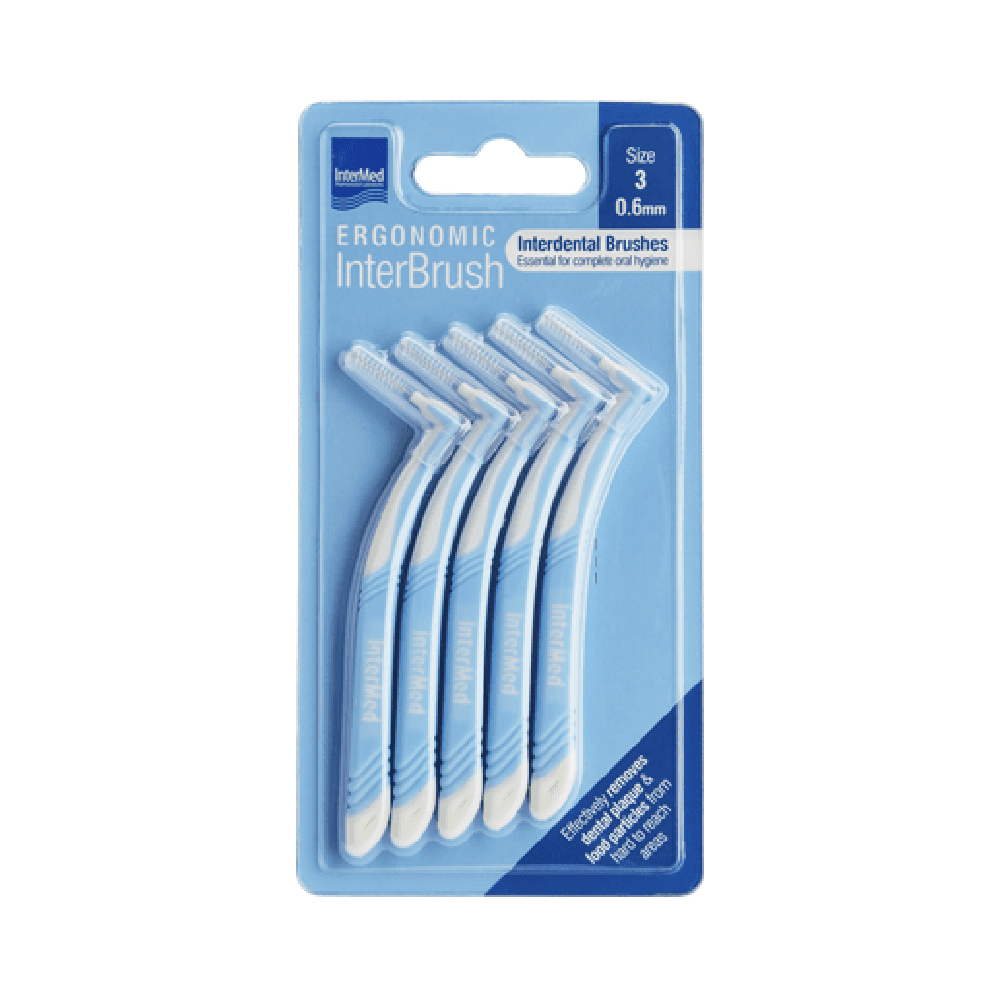 InterMed Ergonomic Interdental Brushes 0.6mm Size 3 5Pcs