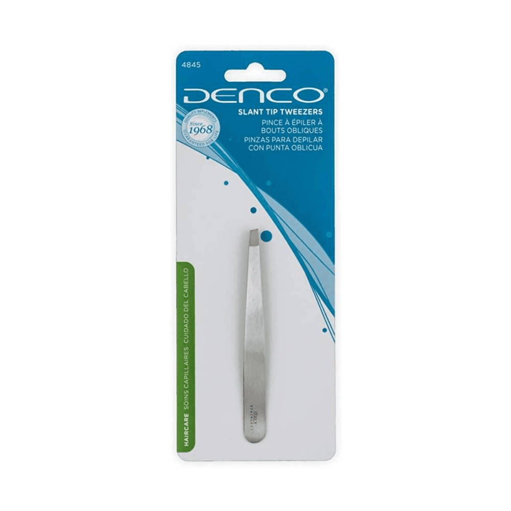 Denco 4845 Slant Tip Haircare Tweezers 1Pc