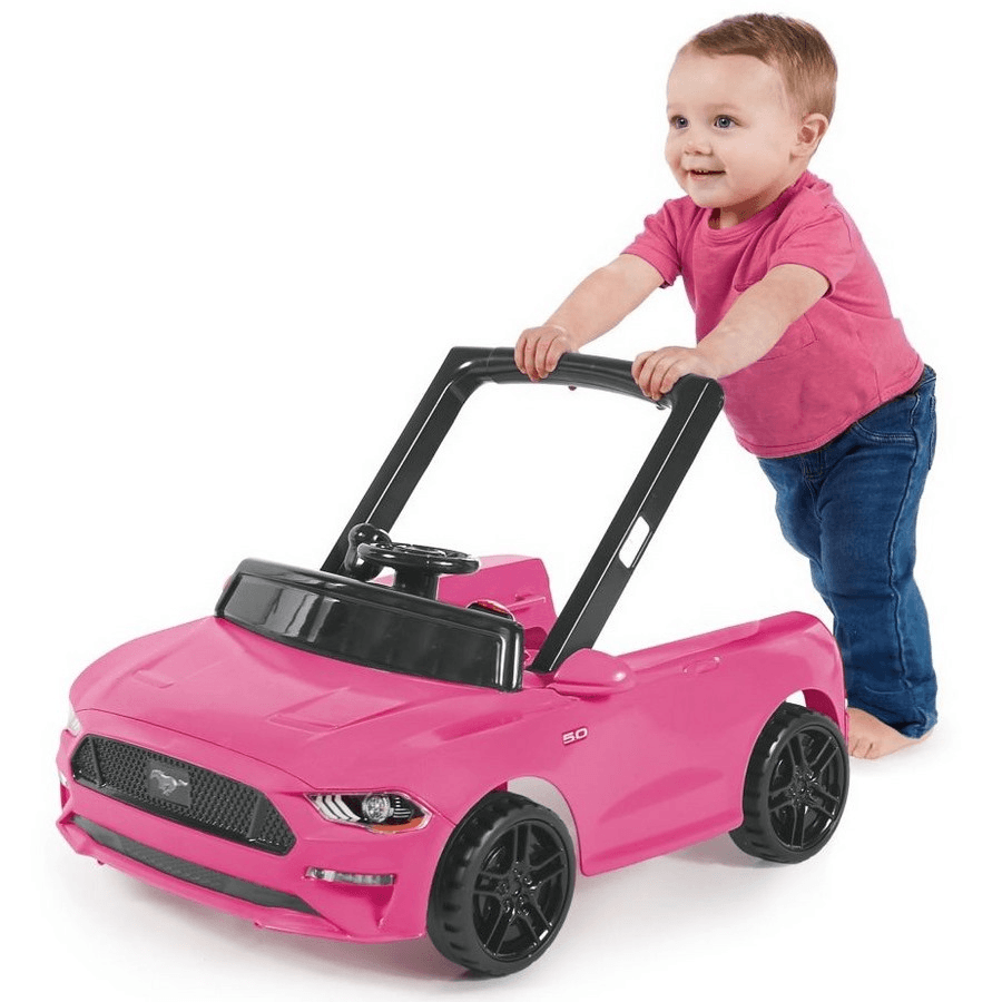 Bright Starts Ways To Play Walker Ford Mustang 4 In1 Walker (Pink)