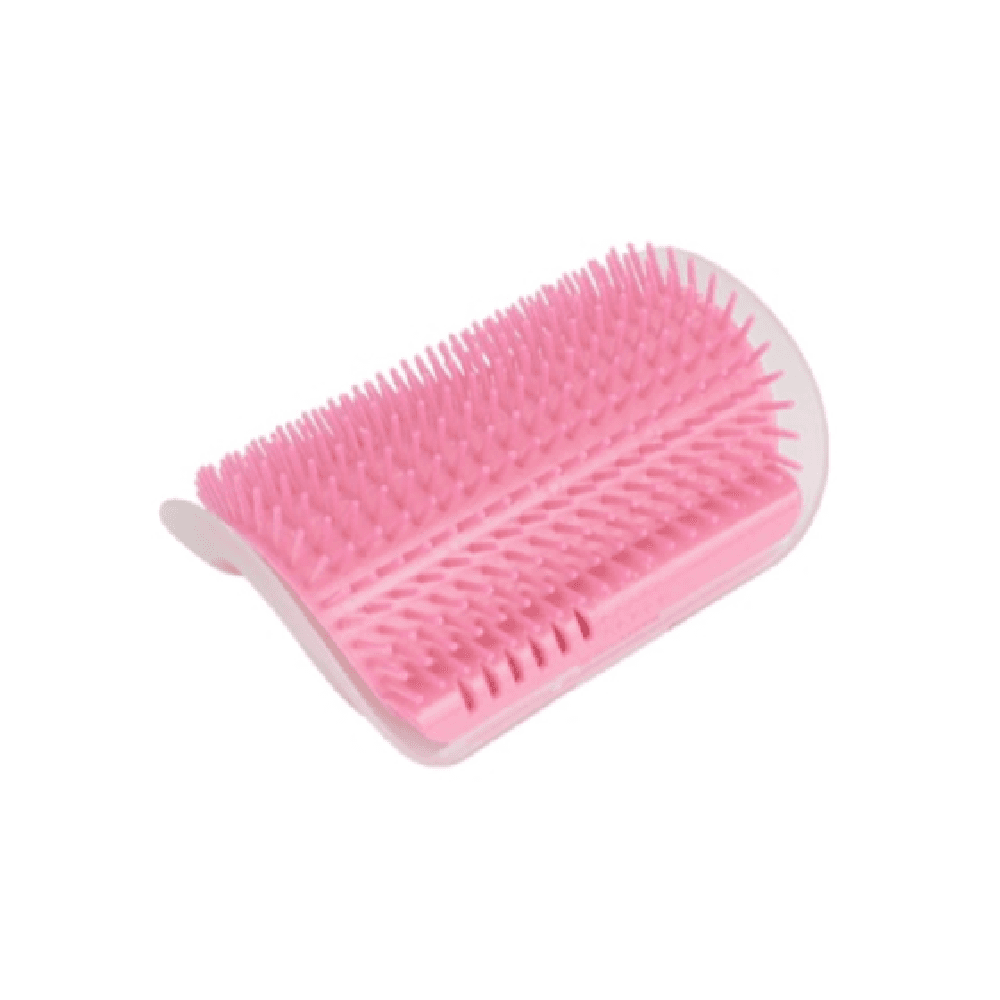 Pet Brush Self Massage Comb With Catnip For Cats Pink