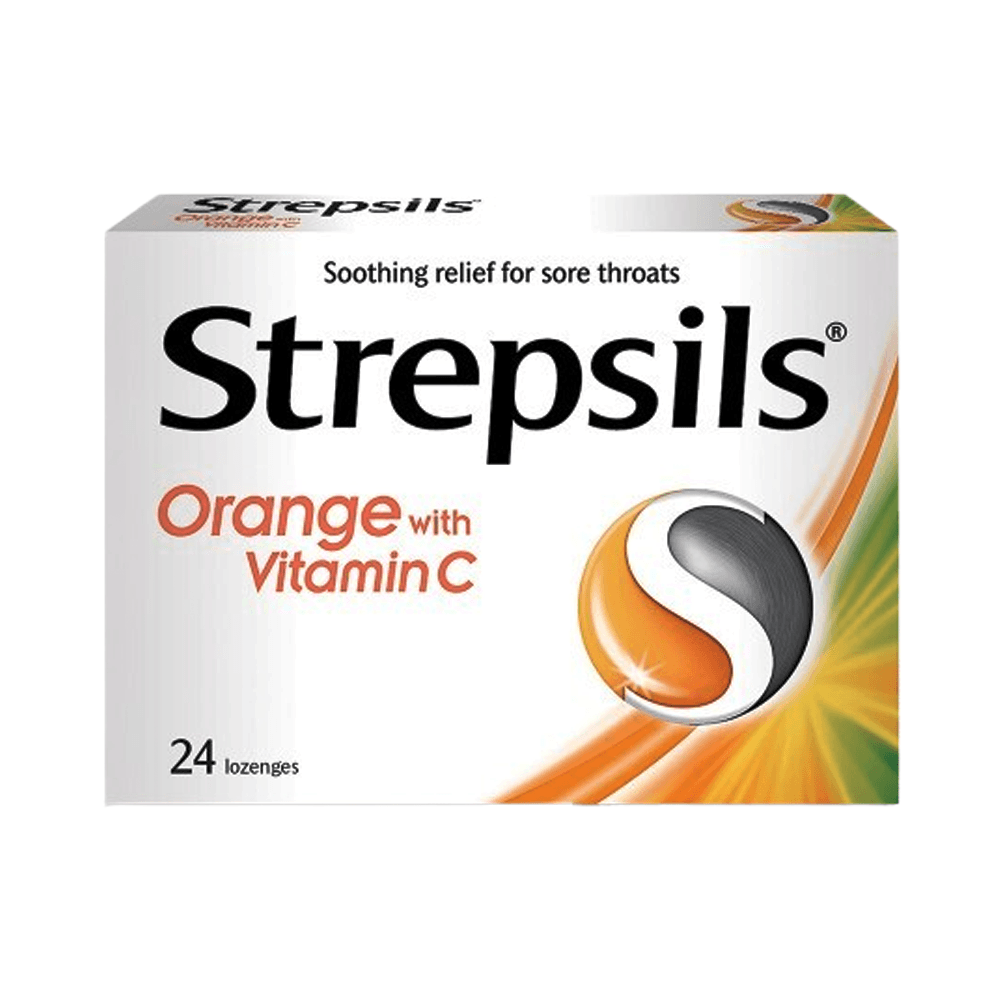 STREPSILS ORANGE VITAMIN C LOZENGES 24's