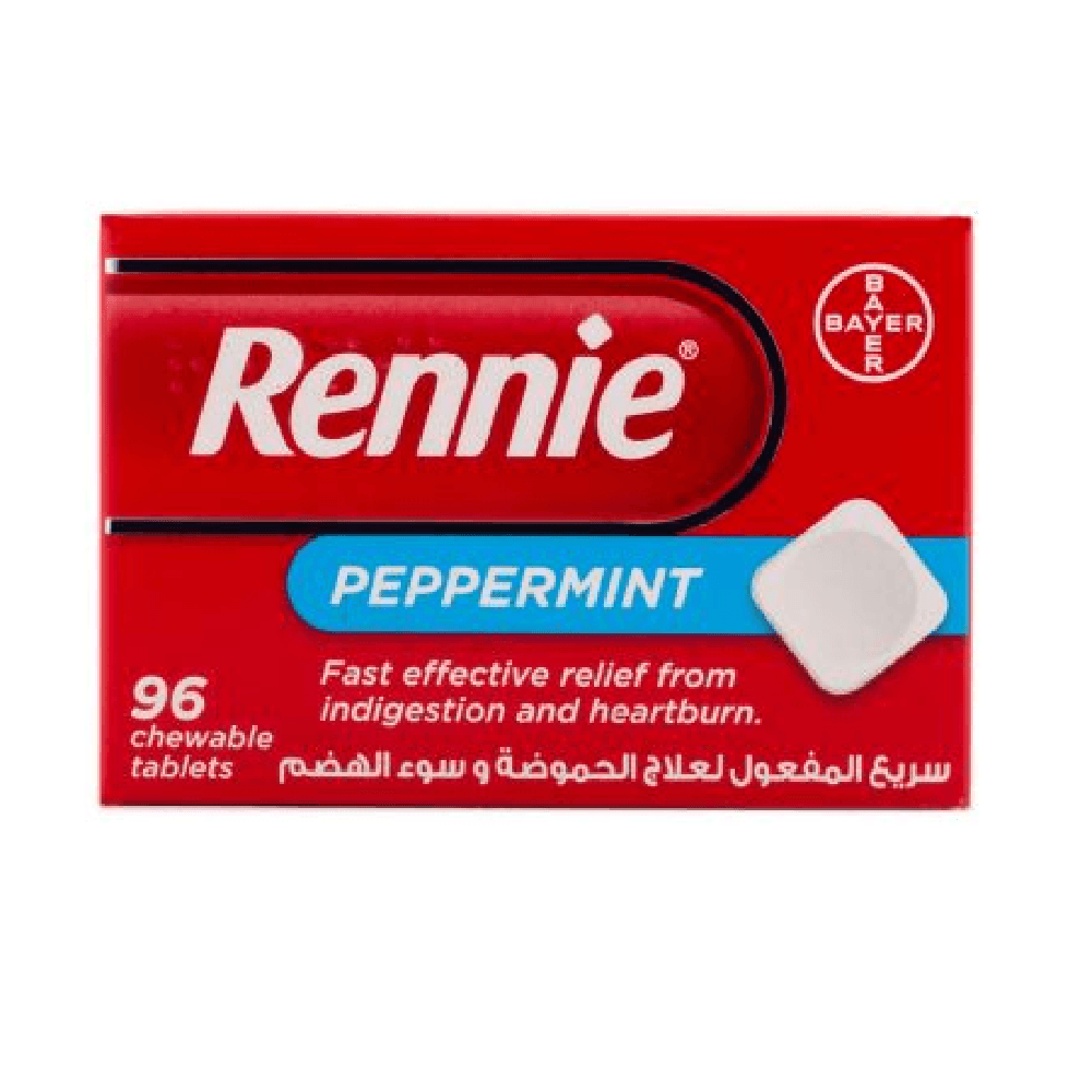 Rennie Peppermint Chewable Tablets 96's