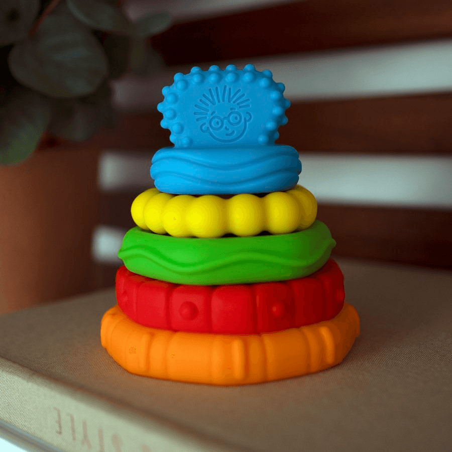 Baby Einstein Stack & Teethe Multi-Textured Teether Toy