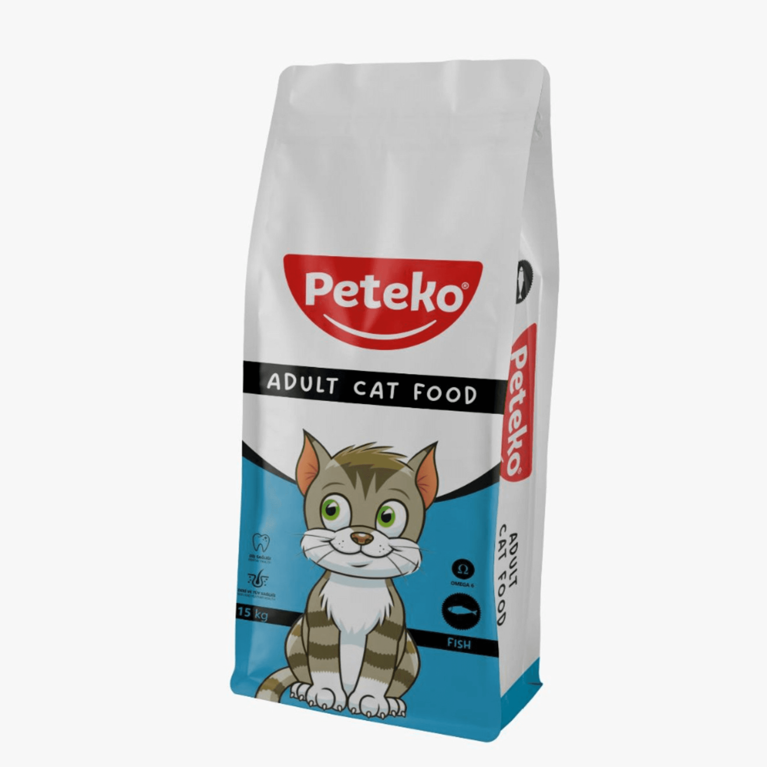 Peteko Adult Cat Food Fish 15Kg