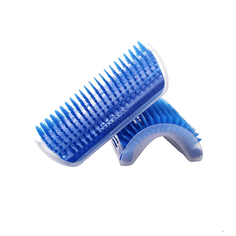 Pet Brush Self Massage Comb With Catnip For Cats Blue