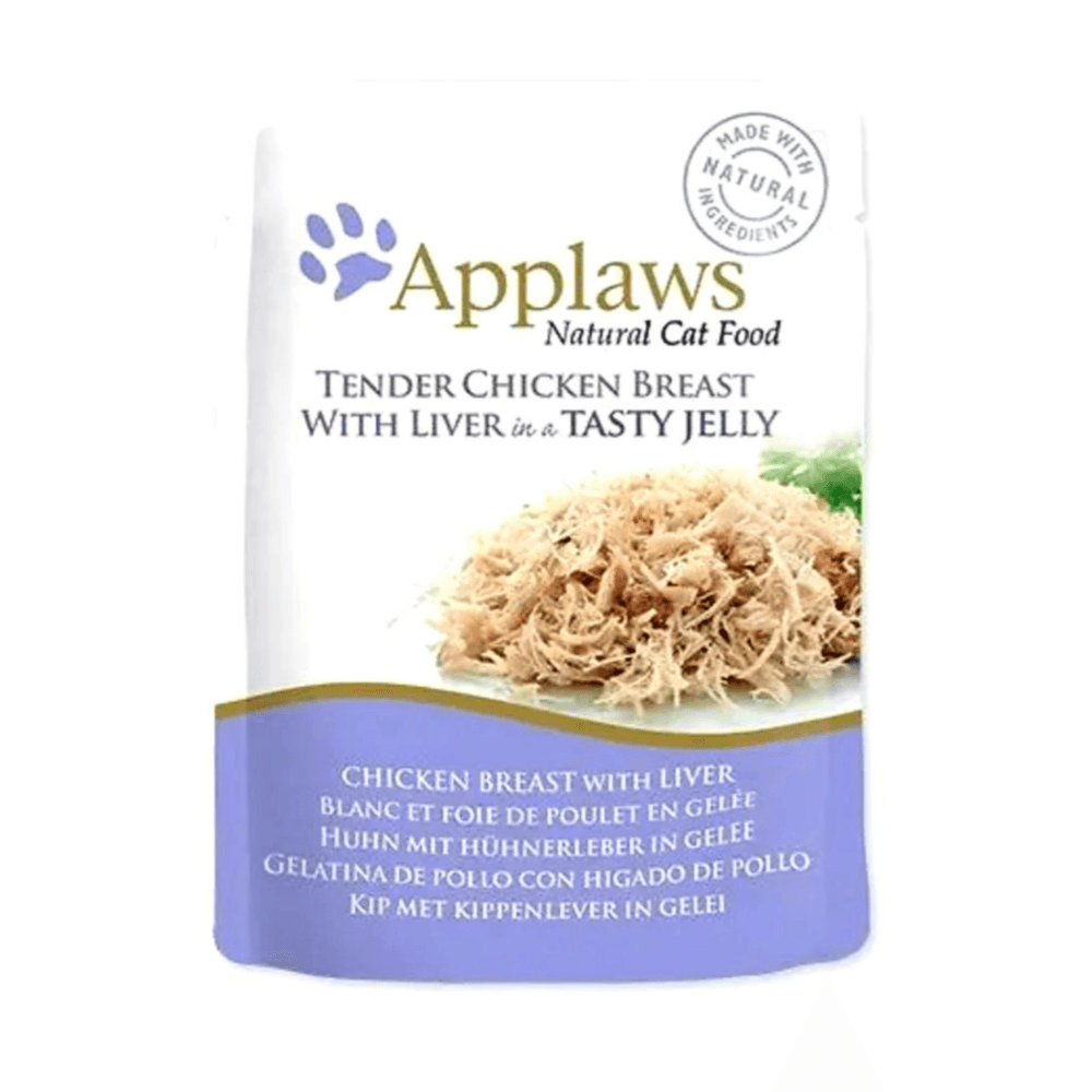 Applaws Natural Tender Chicken Breast with Liver & Delicious Jelly Cat Wet Food 70g