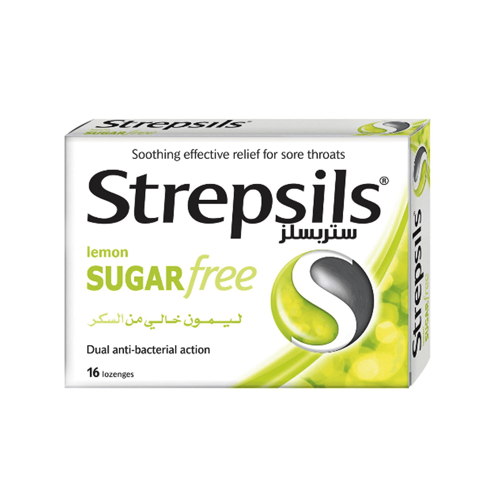 Strepsils Lemon Sugar Free 16 Lozenges