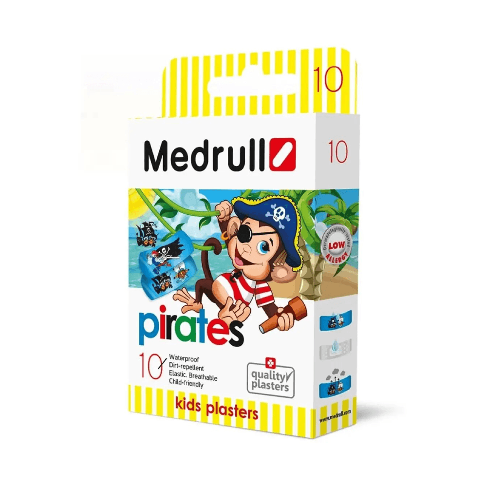 Medrull Pirates Kids Bandages 10's