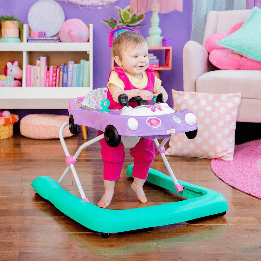 Bright Starts Little Speedster 3-In-1 Car Walker – Purple Power